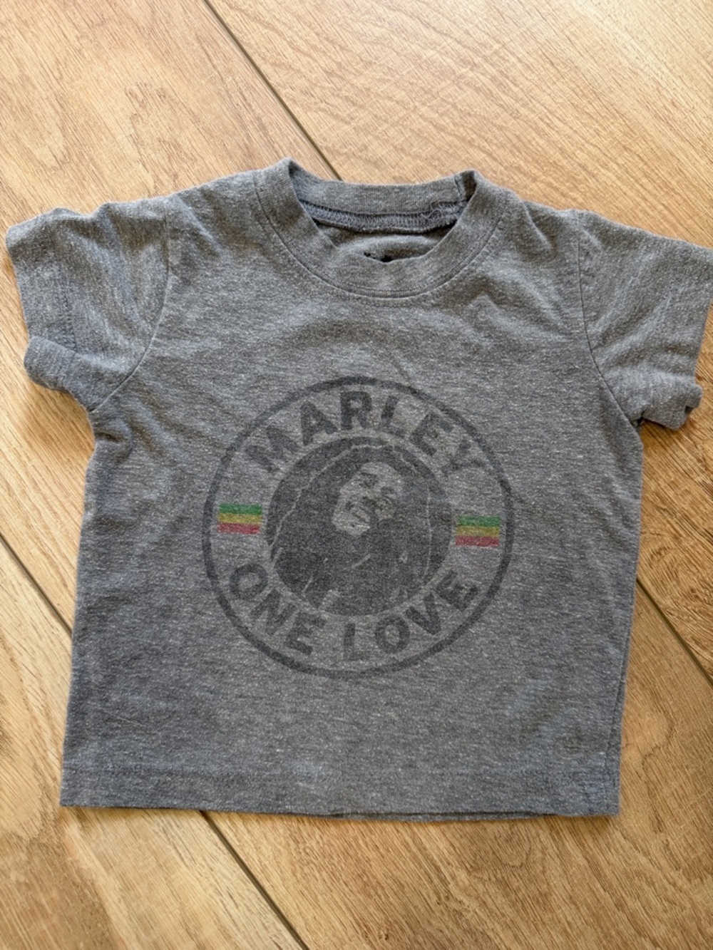 Zion Rootswear Gray Heather Marley 'One Love' Short Sleeve Tee